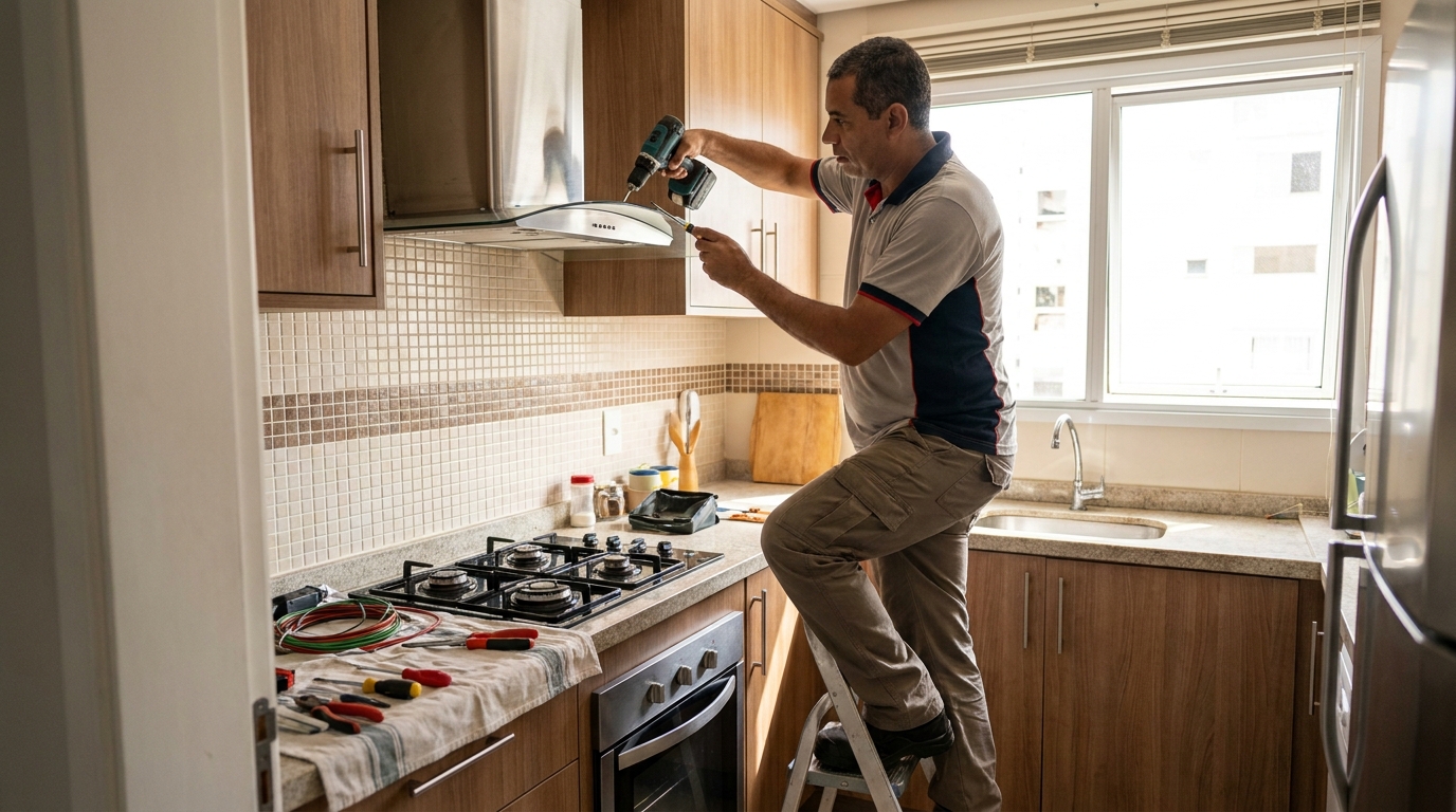 Instalacao de coifa e exaustor profissional em Vila Velha‑ES