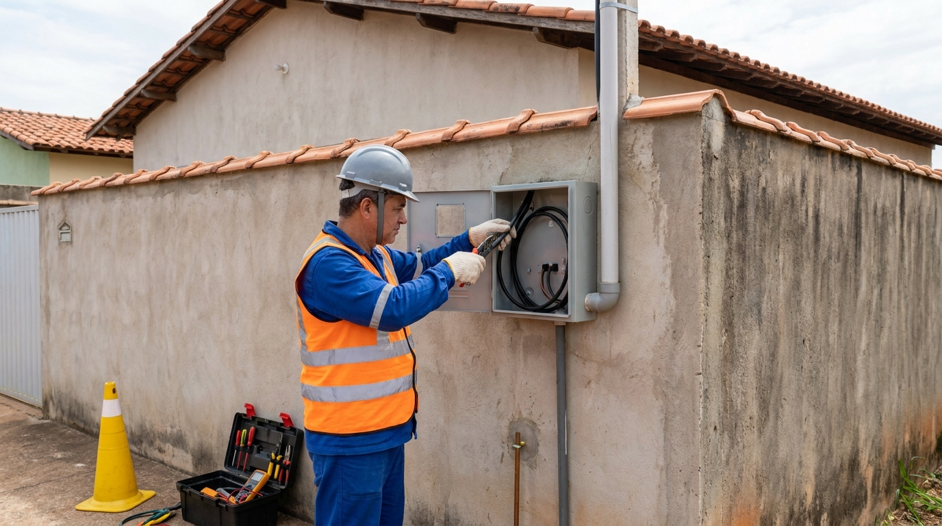 Instalacao de padrao de energia profissional em Vila Velha‑ES