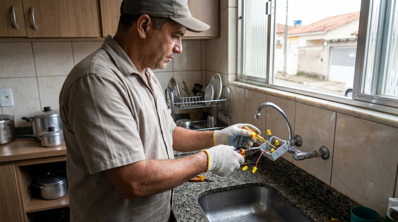 Instalacao de torneira eletrica profissional em Vila Velha‑ES