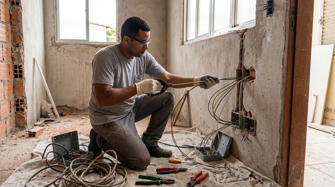 Modernizacao de fiacao eletrica em Vila Velha‑ES