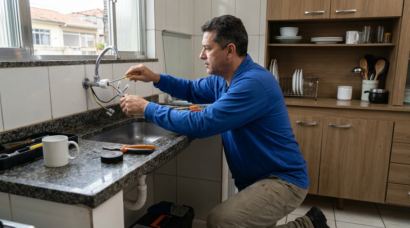 Troca de torneira eletrica em Vila Velha‑ES